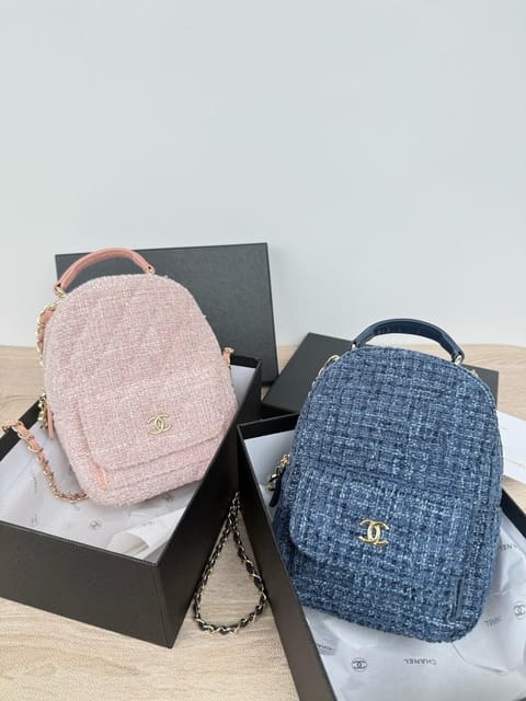 chanel新品礼赠款#毛呢mini双肩包