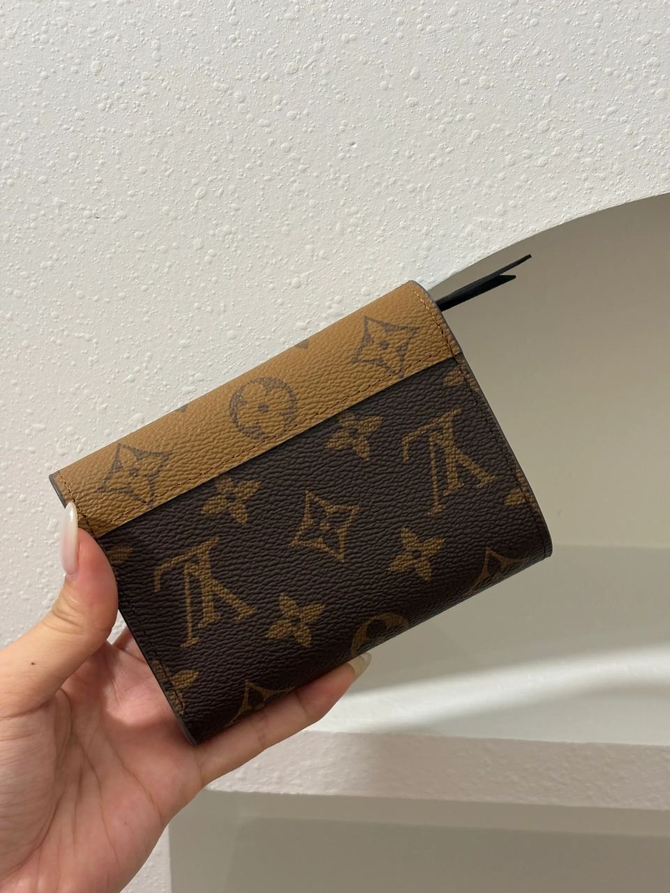 Lv拆包 拼色信封短钱包 2