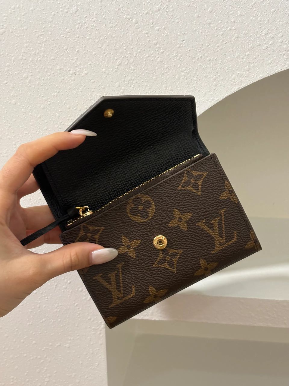 Lv拆包 拼色信封短钱包 3