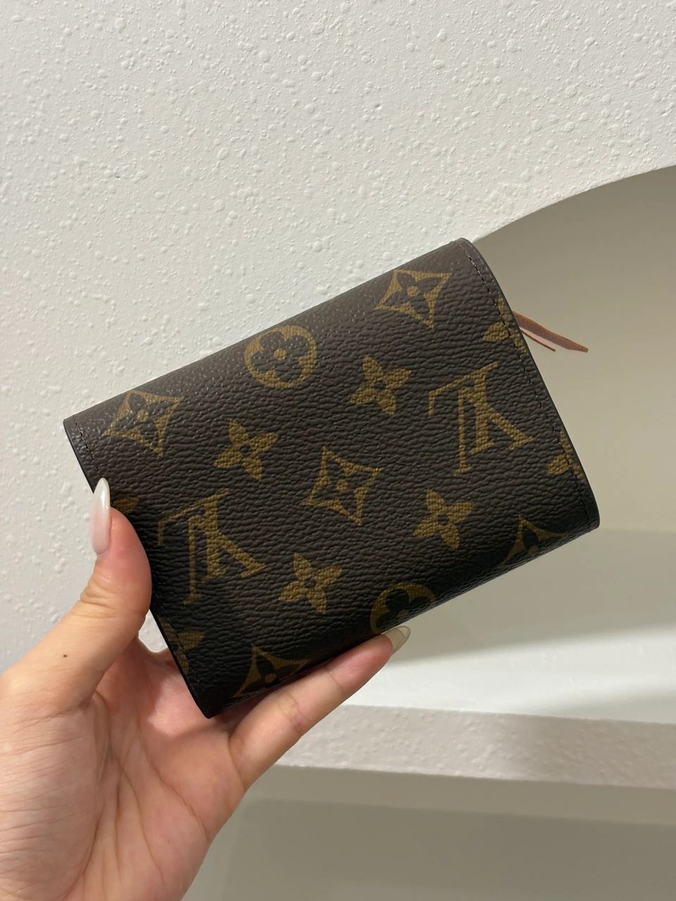 Lv拆包 老花粉色信封短钱包 2