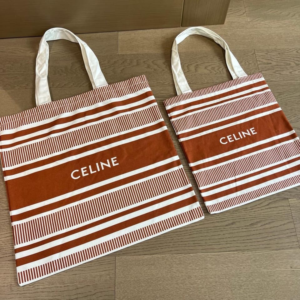 Celine 条纹元素帆布袋 1