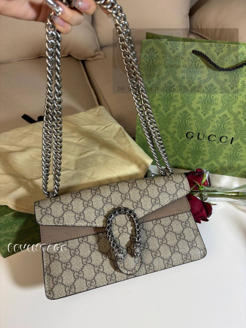 GUCCI 新款钻扣酒神包 25CM 1