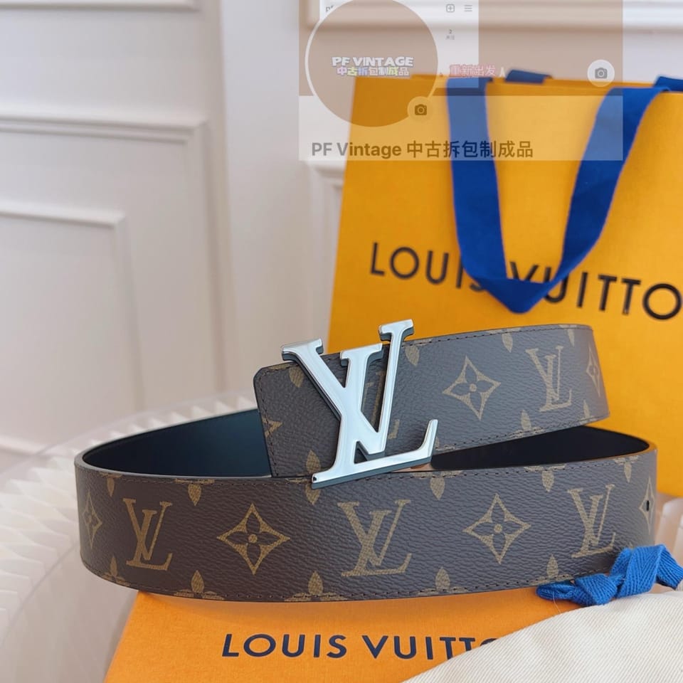 Lv腰带 棕色银扣 1