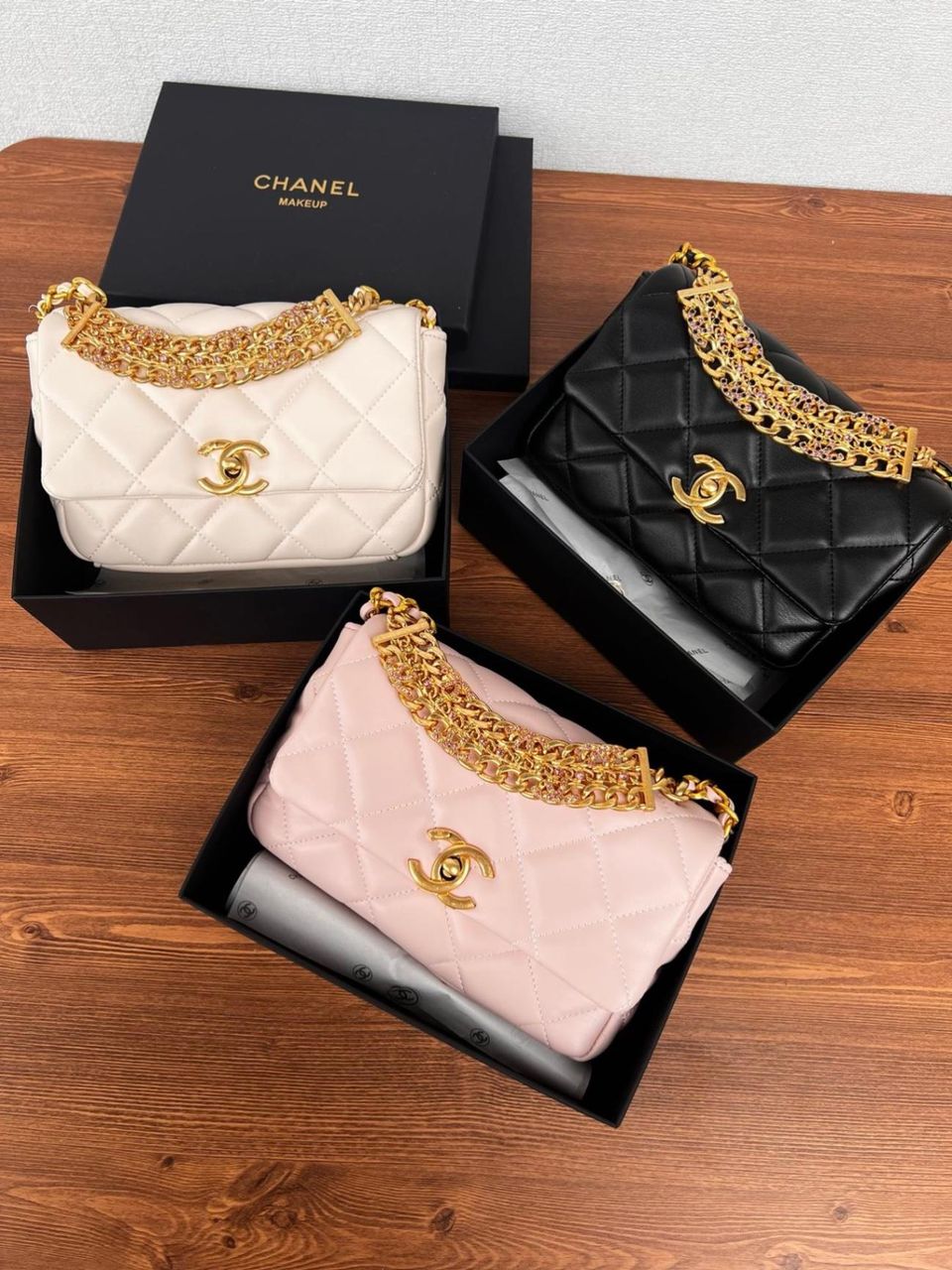 Chanel 24c水钻链条包 1