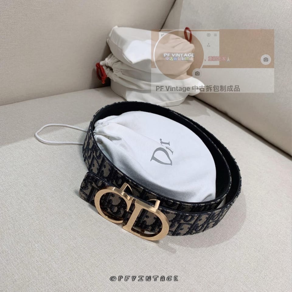 Dior腰带 老花金扣 1