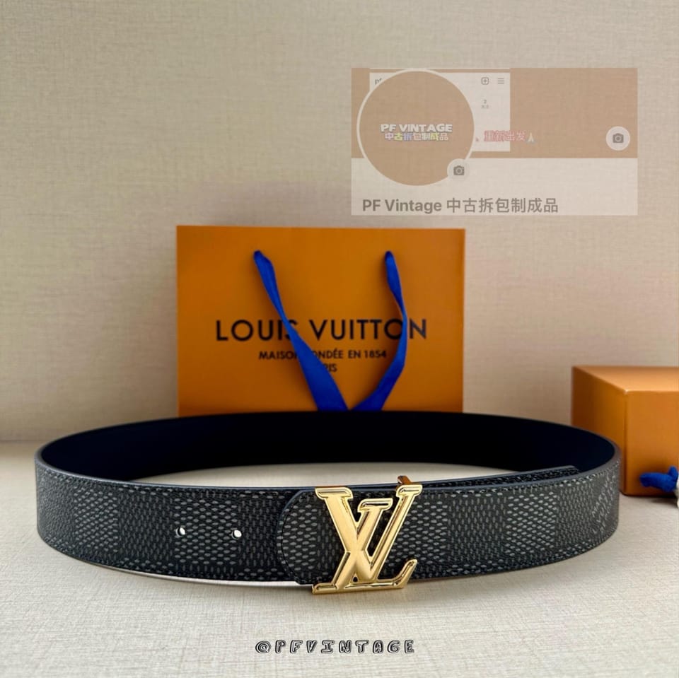 Lv腰带 黑格金扣 1