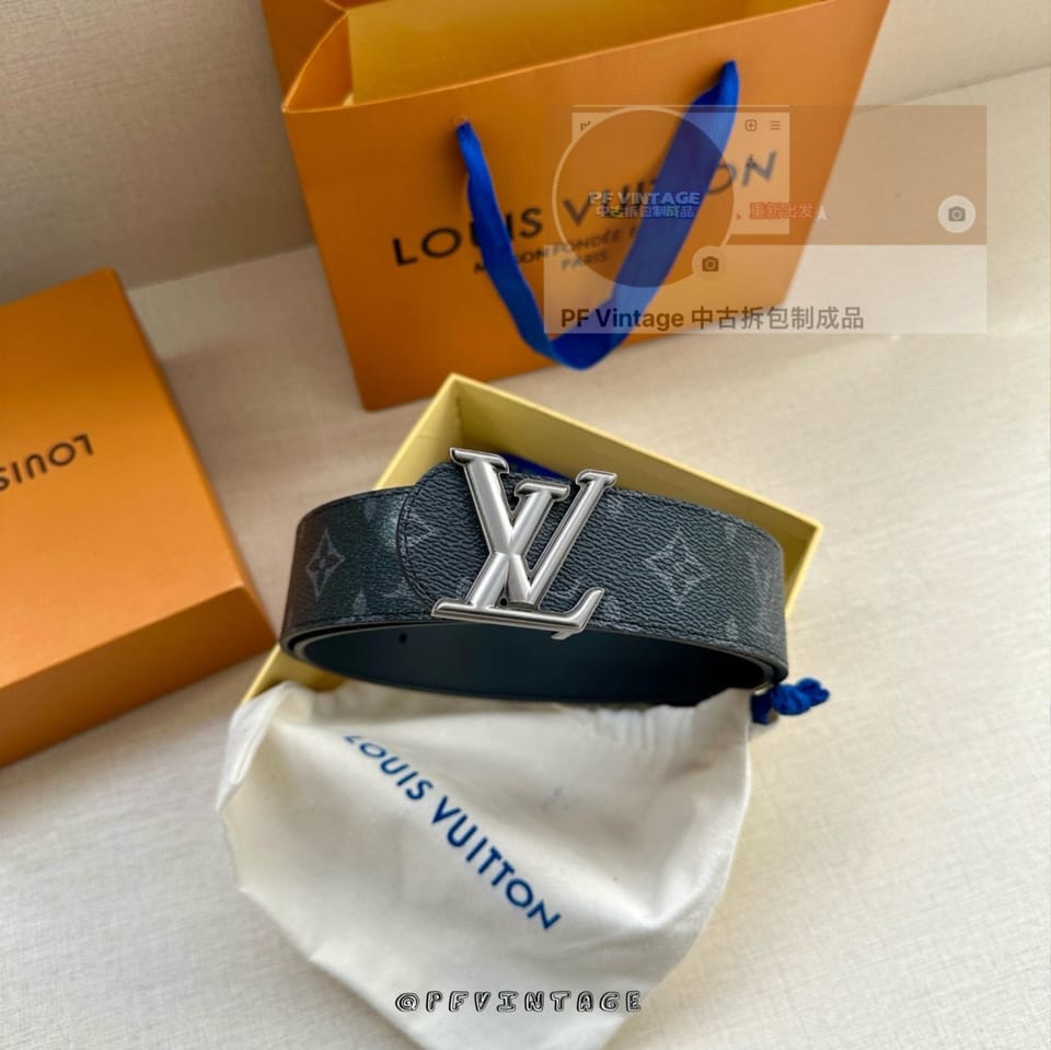 Lv腰带 黑花银扣 1